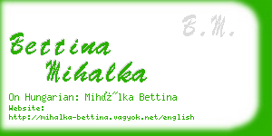 bettina mihalka business card
